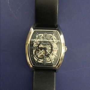 Kenneth Cole Leather Strap Men’s Watch